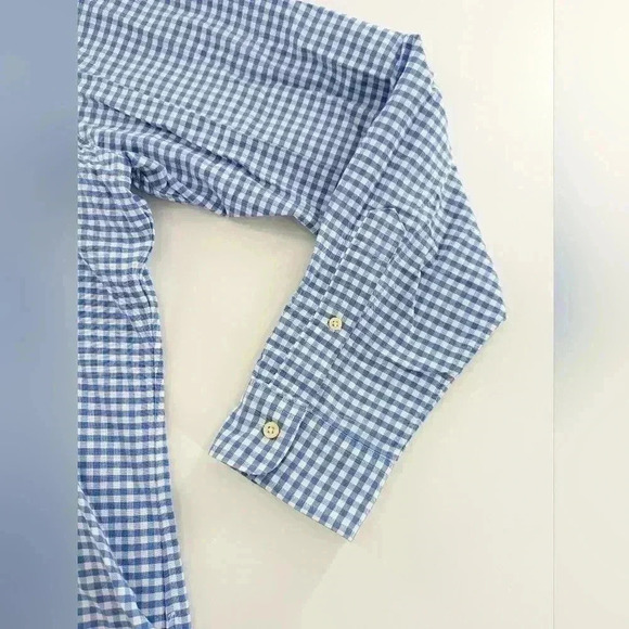 Ralph Lauren Blue Checked Long Sleeve Button Down Shirt Size Xl Classic Fit - Picture 2 of 12